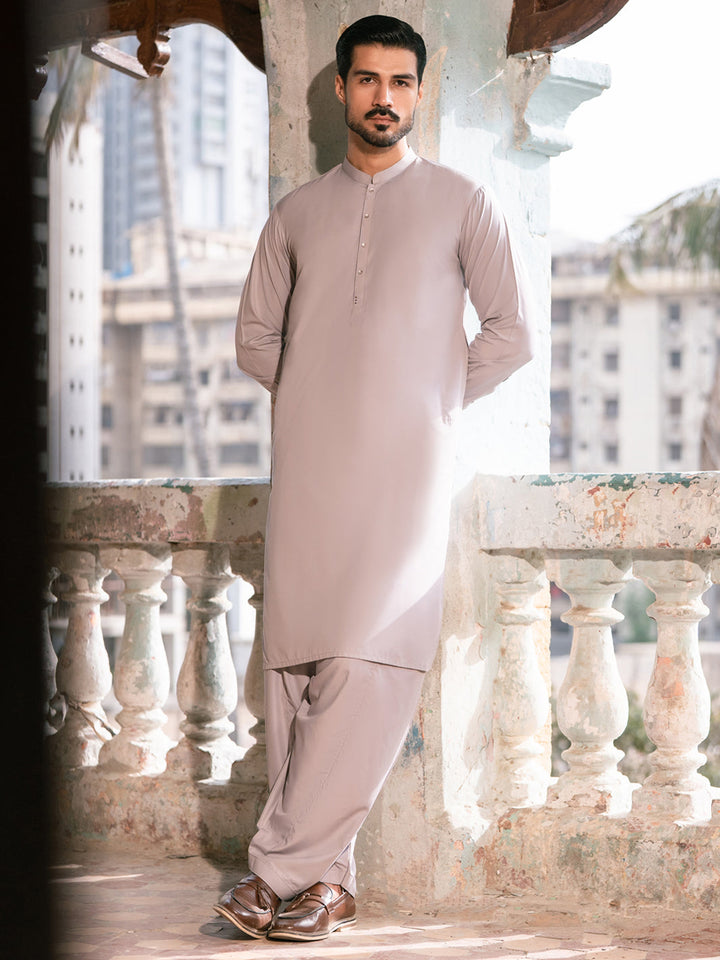 Blended Light Purple Shalwar Kameez - Almirah