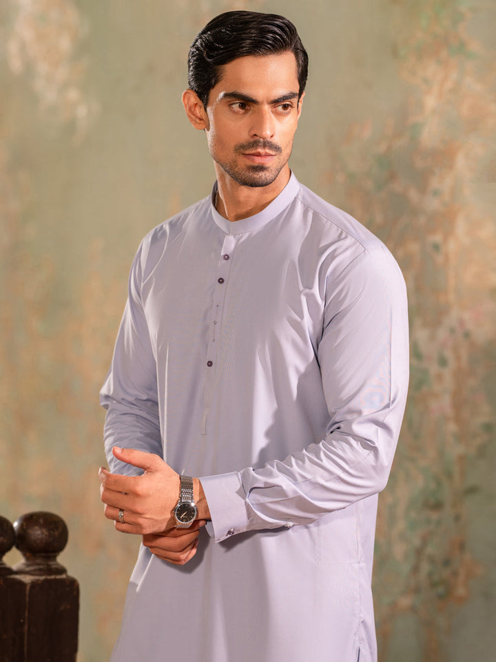 Blended Light Purple Shalwar Kameez - Almirah