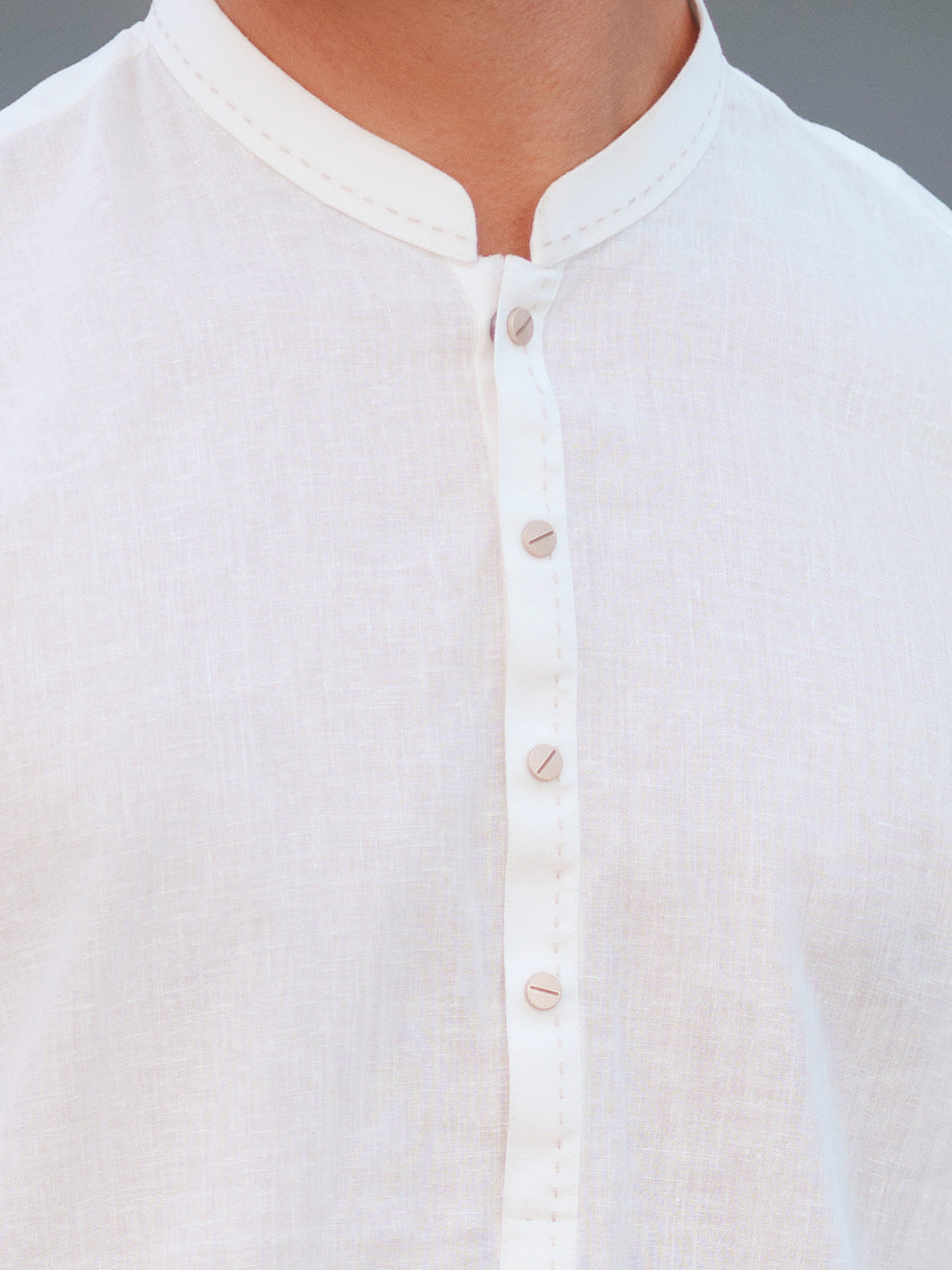 Cotton White Kurta Trouser - Almirah