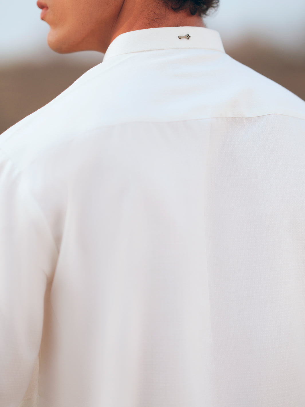 Blended White Kurta Trouser - Almirah