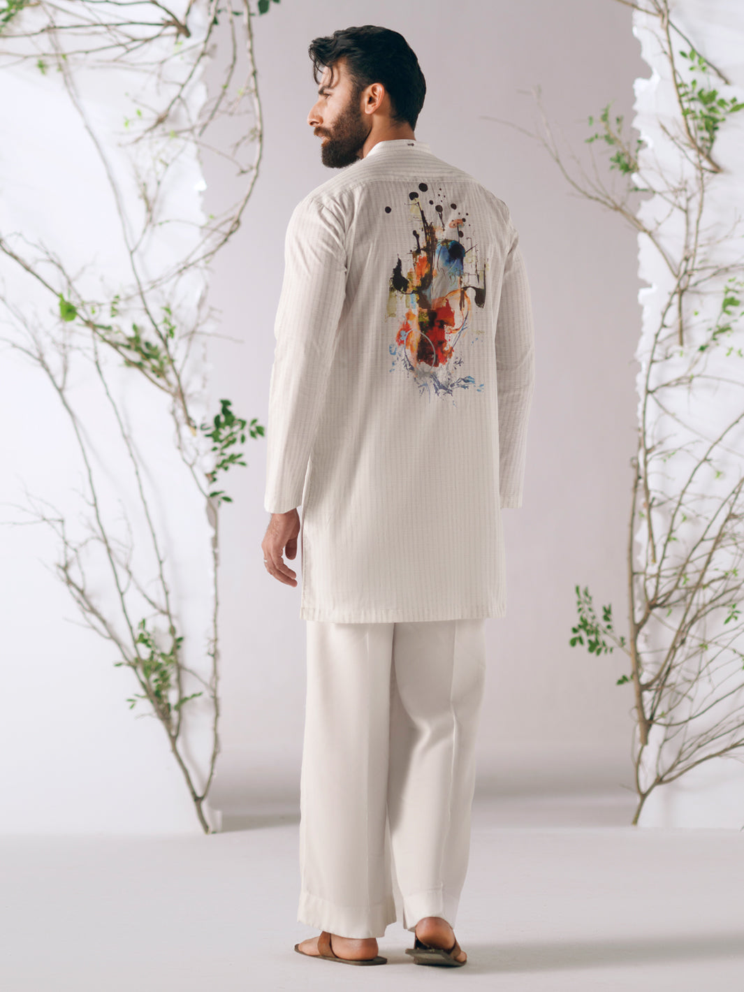 Cotton White Kurta Trouser - Almirah