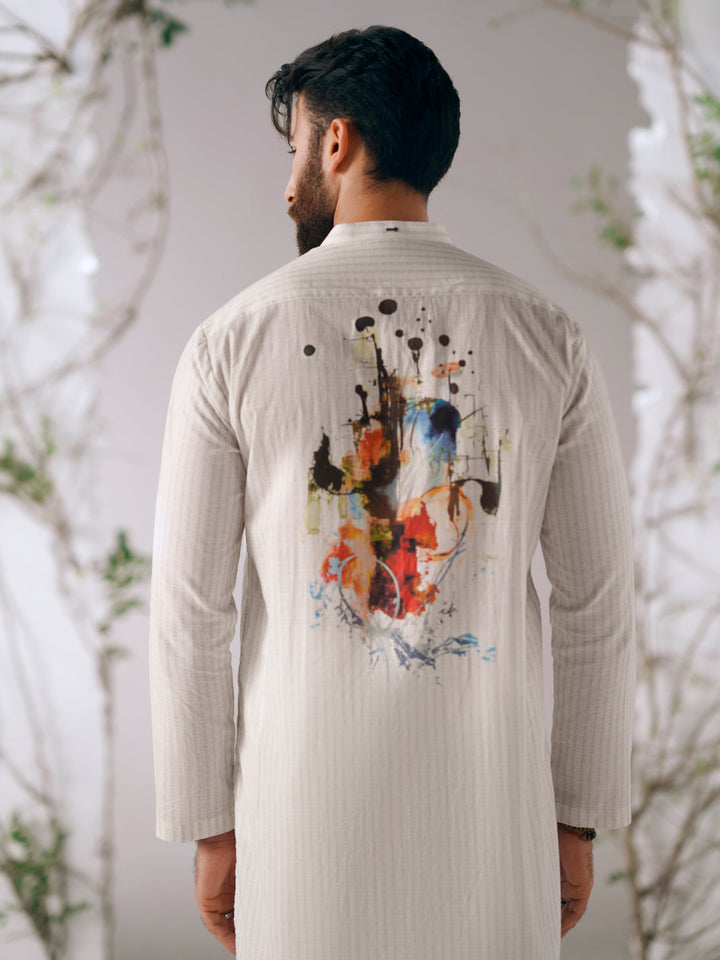 Cotton White Kurta Trouser - Almirah