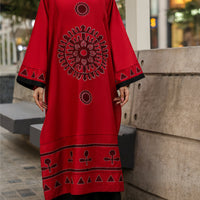 Cambric Red Kurti - Almirah