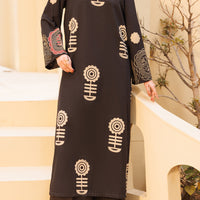 Lawn Black Stitched Suit - Almirah