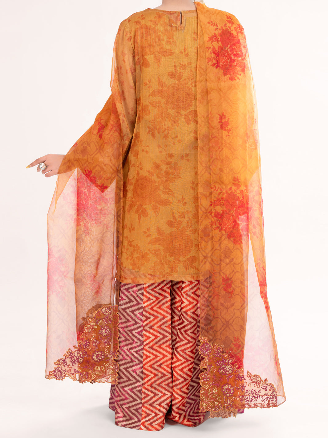 Mesuri Mustard Stitched Suit - Almirah