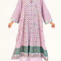 Satin Purple Stitched Suit - Almirah