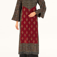 Velvet Black Stitched Suit - Almirah
