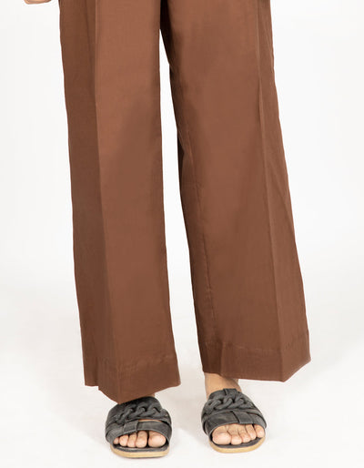 Lawn Brown Trouser - Almirah