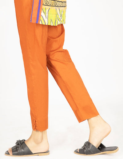 Lawn Rust Trouser - Almirah