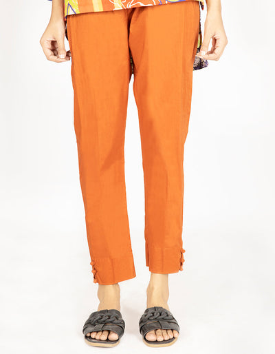 Lawn Rust Trouser - Almirah