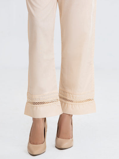 Lawn Beige Trouser - Almirah