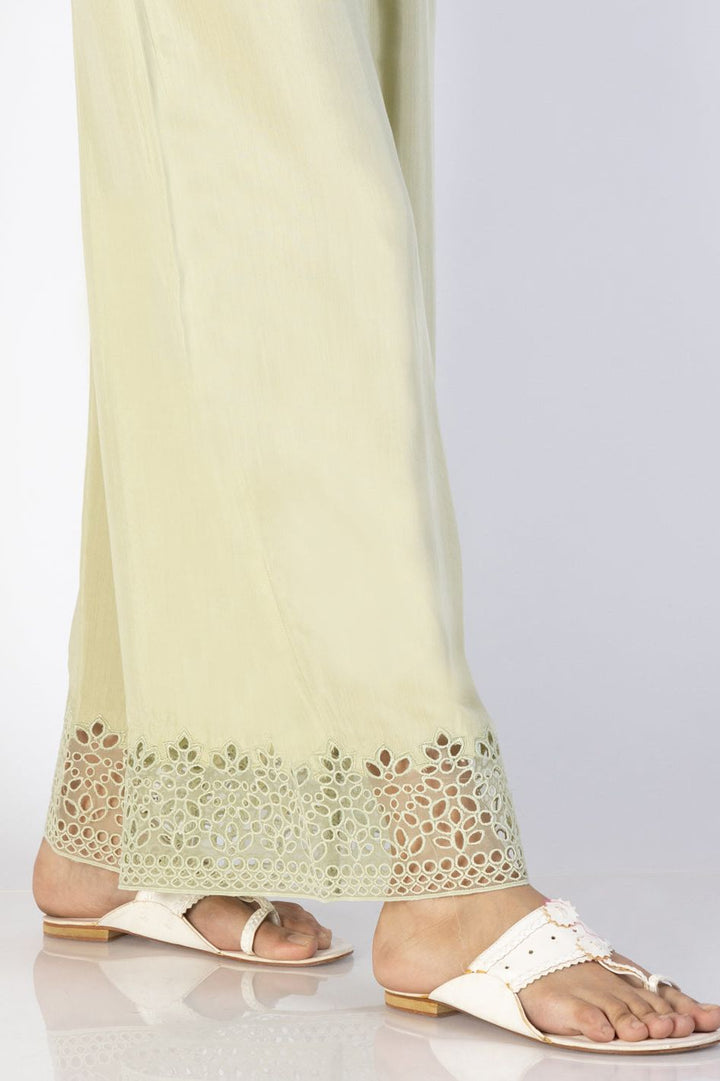 Mapple Silk Pistachio Green Trouser - Almirah