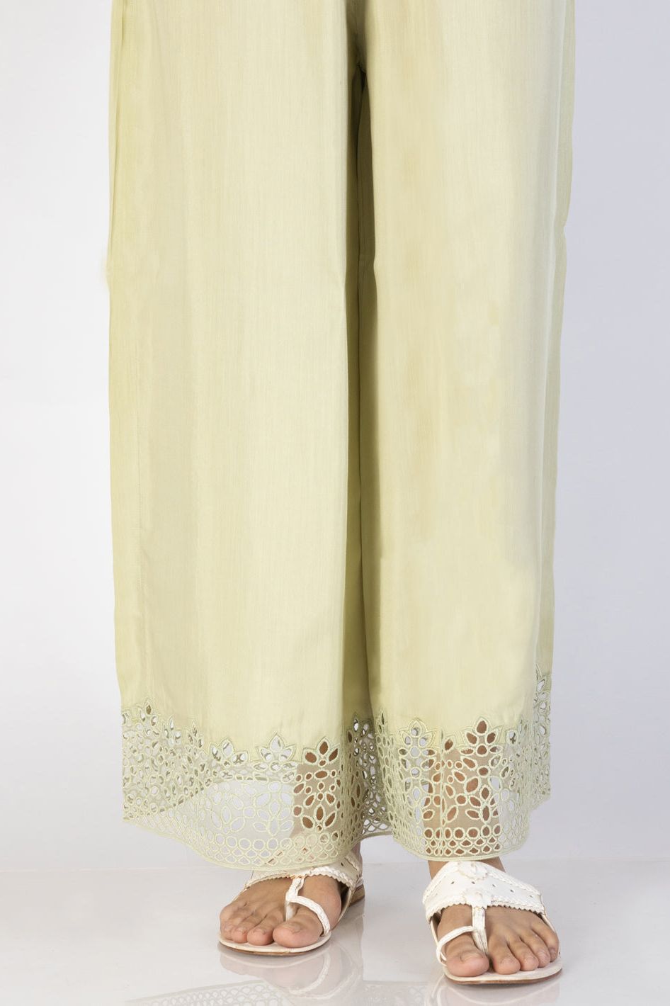 Mapple Silk Pistachio Green Trouser - Almirah