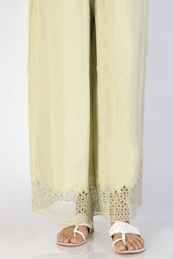 Mapple Silk Pistachio Green Trouser - Almirah