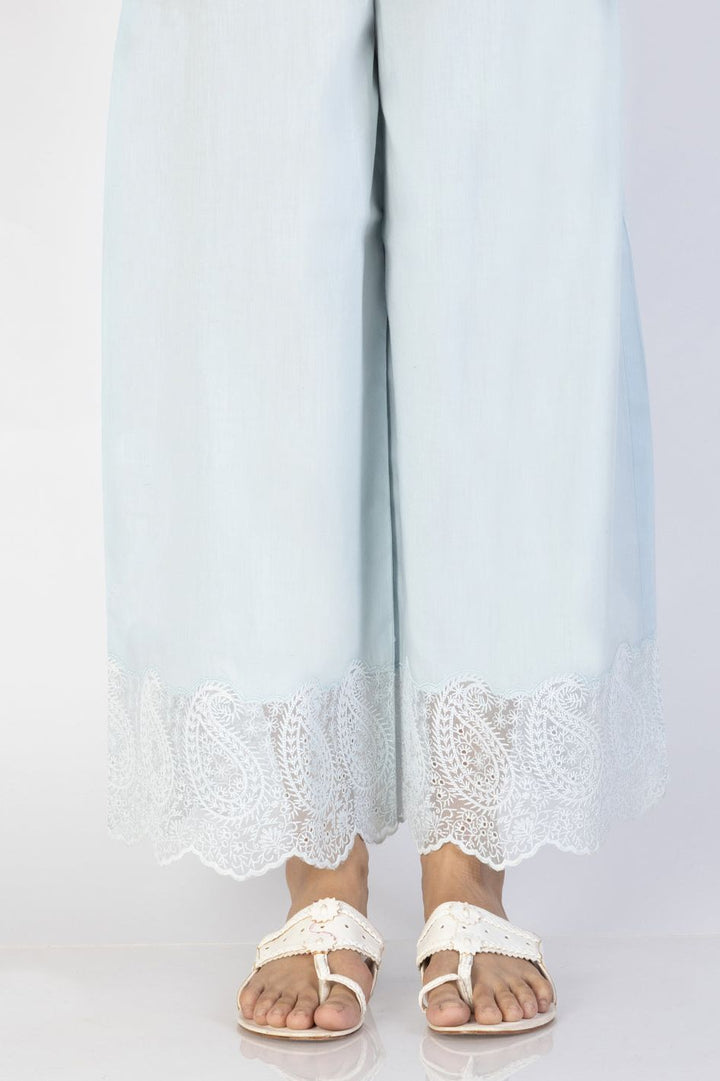 Cambric Sky Blue Trouser - Almirah