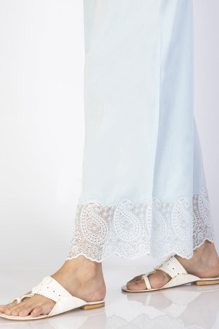 Cambric Sky Blue Trouser - Almirah