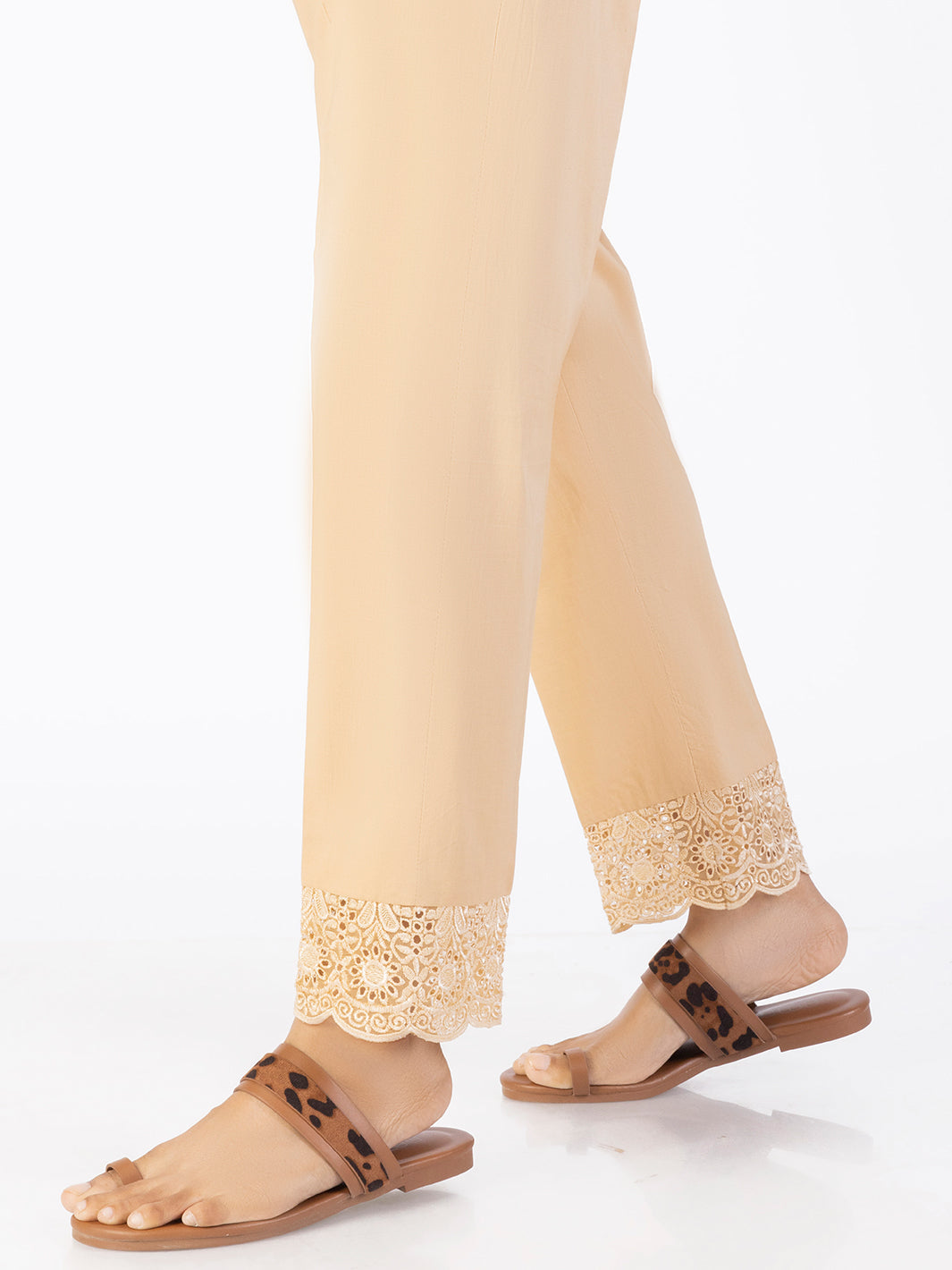Dyed Beige Trouser - Almirah