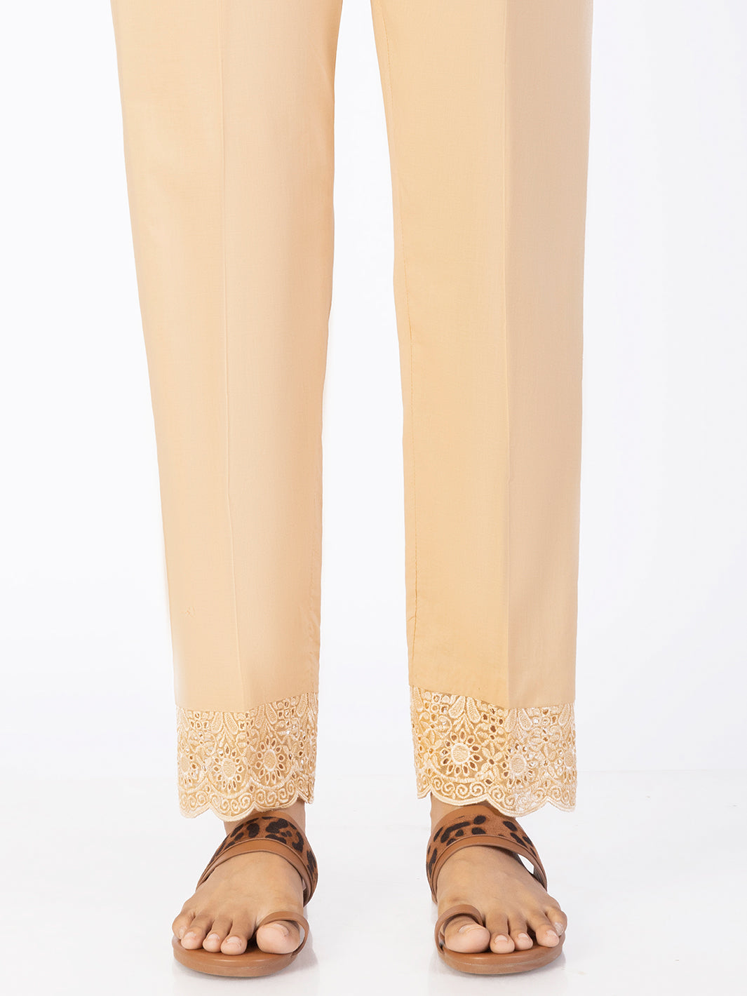 Dyed Beige Trouser - Almirah