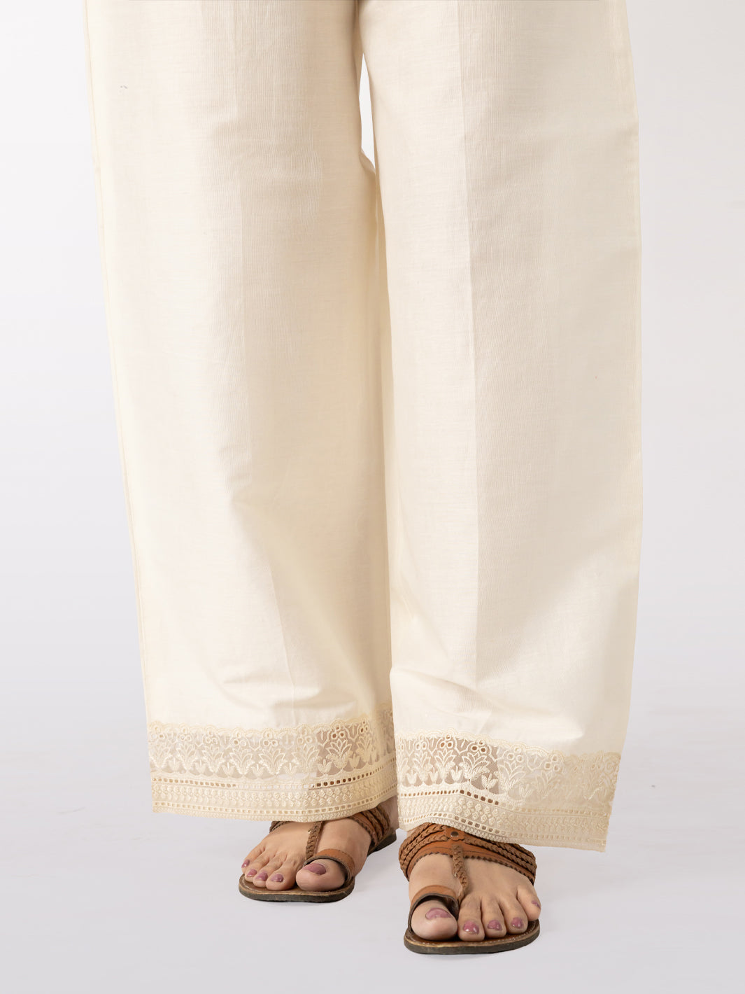 Dyed Off White Trouser - Almirah