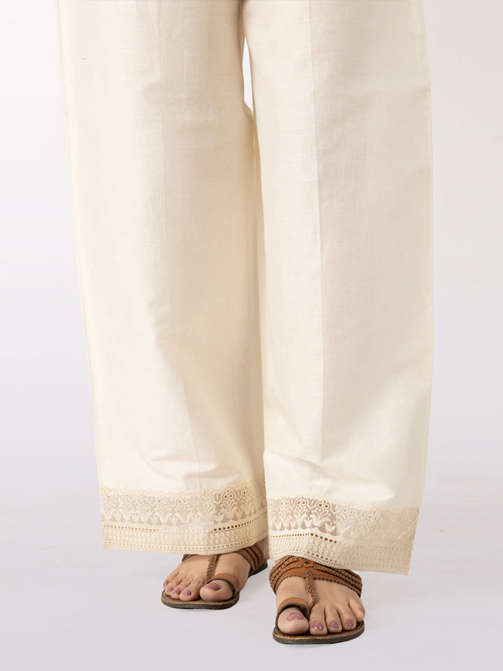 Dyed Off White Trouser - Almirah