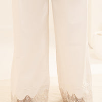 Dyed White Trouser - J. Junaid Jamshed