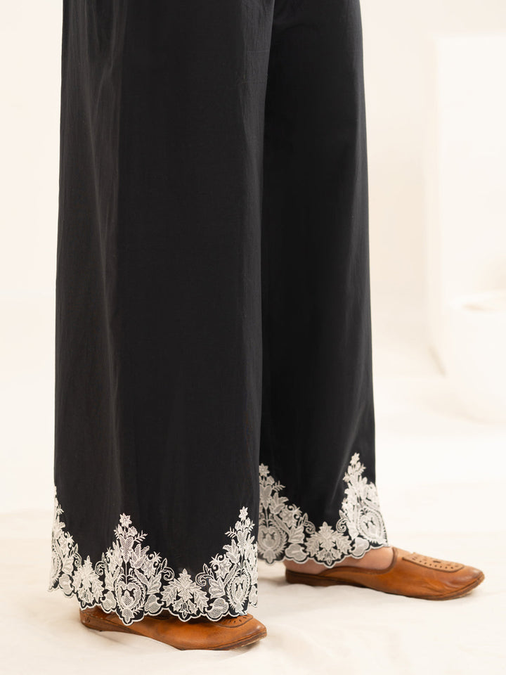 Lawn Black Trouser - Almirah