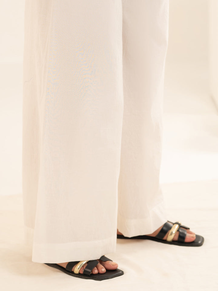 Lawn White Trouser - Almirah