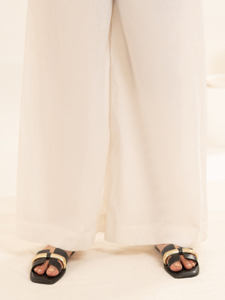Lawn White Trouser - Almirah