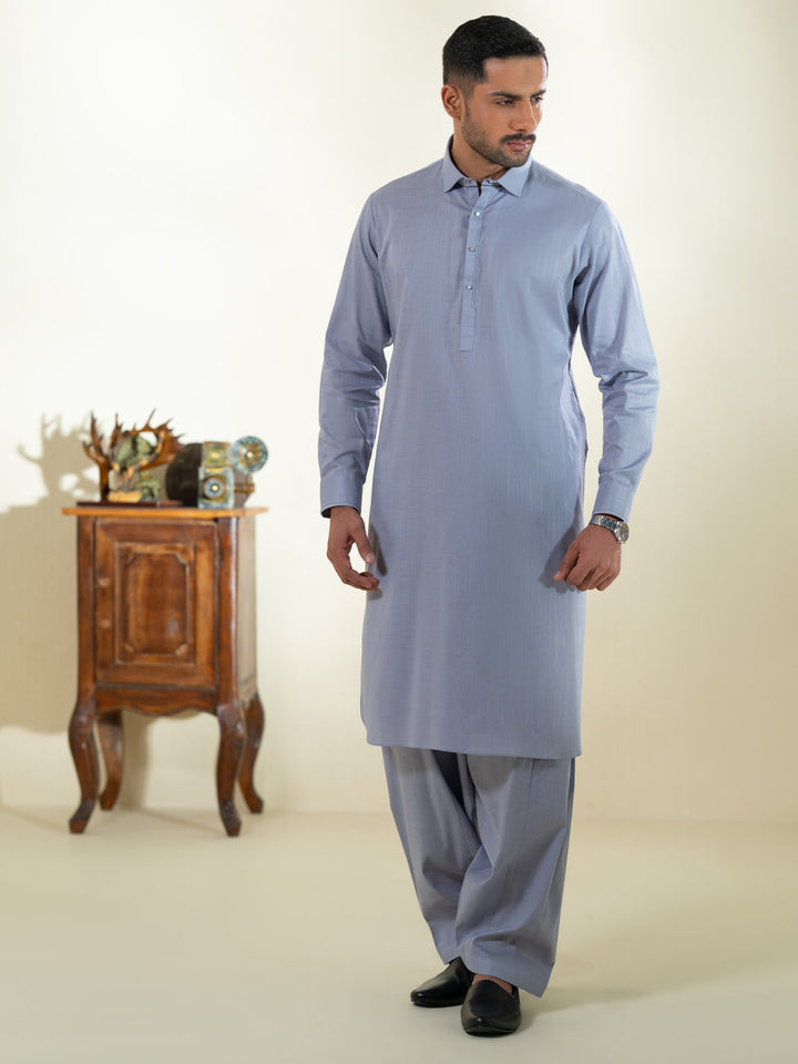 Cotton Purple Shalwar Kameez- Almirah