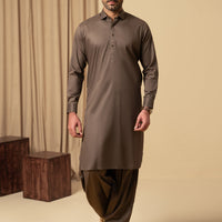 Cotton Brown Shalwar Kameez - Almirah