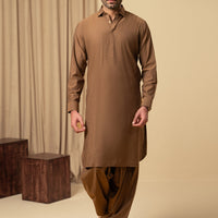 Cotton Brown Shalwar Kameez - Almirah