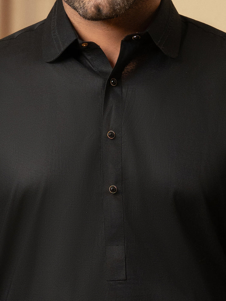 Cotton Black Shalwar Kameez - Almirah