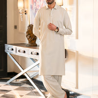 Blended Ice Blue Shalwar Kameez - Almirah