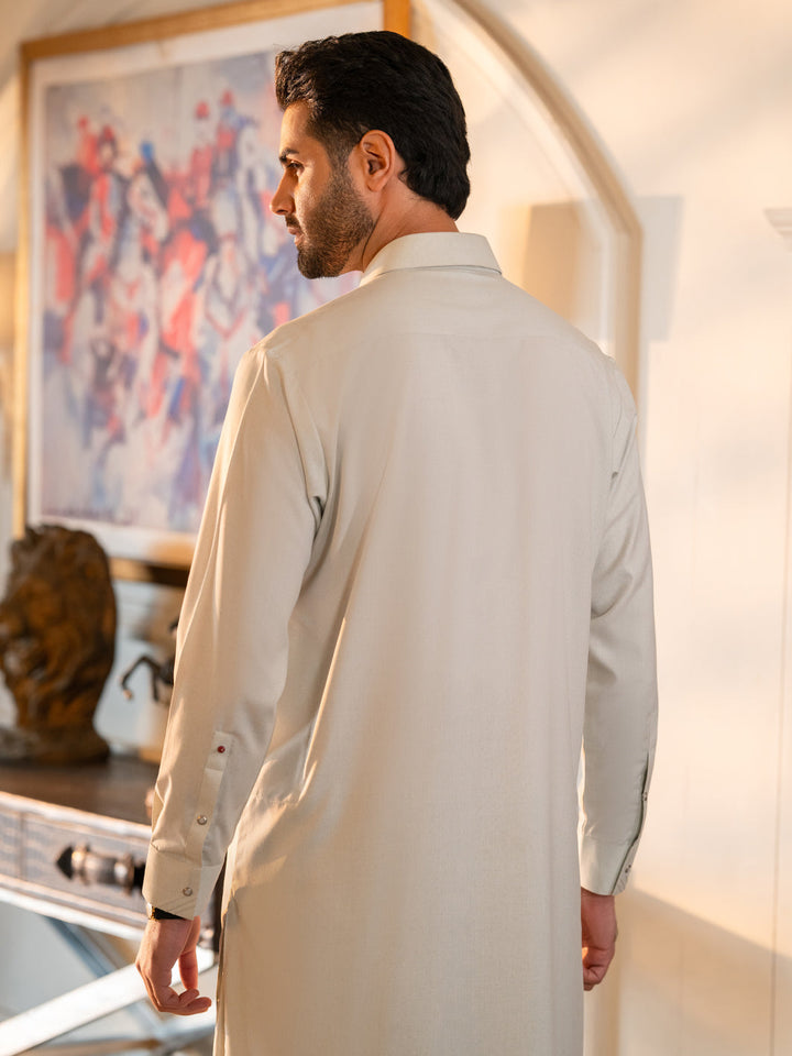 Blended Ice Blue Shalwar Kameez - Almirah