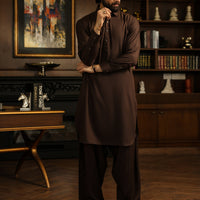 Blended Brown Shalwar Kameez - Almirah