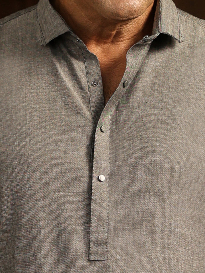 Blended Grey Shalwar Kameez - Almirah