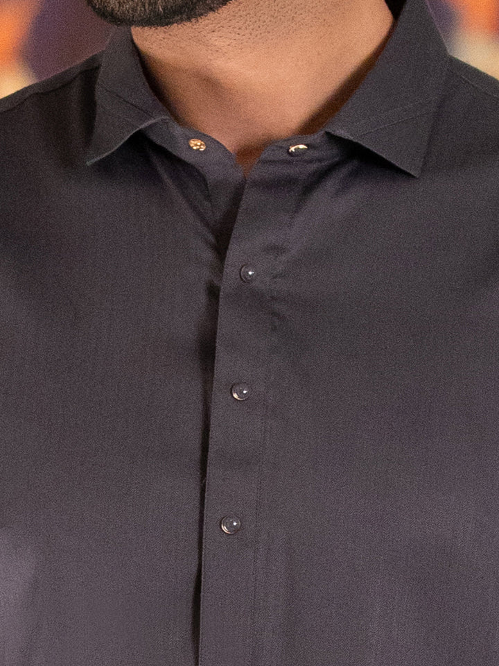 Blended Grey Shalwar Kameez - J. Junaid Jamshed