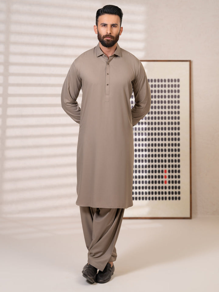 Brown Shalwar Kameez - Almirah