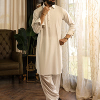 White Shalwar Kameez - Almirah