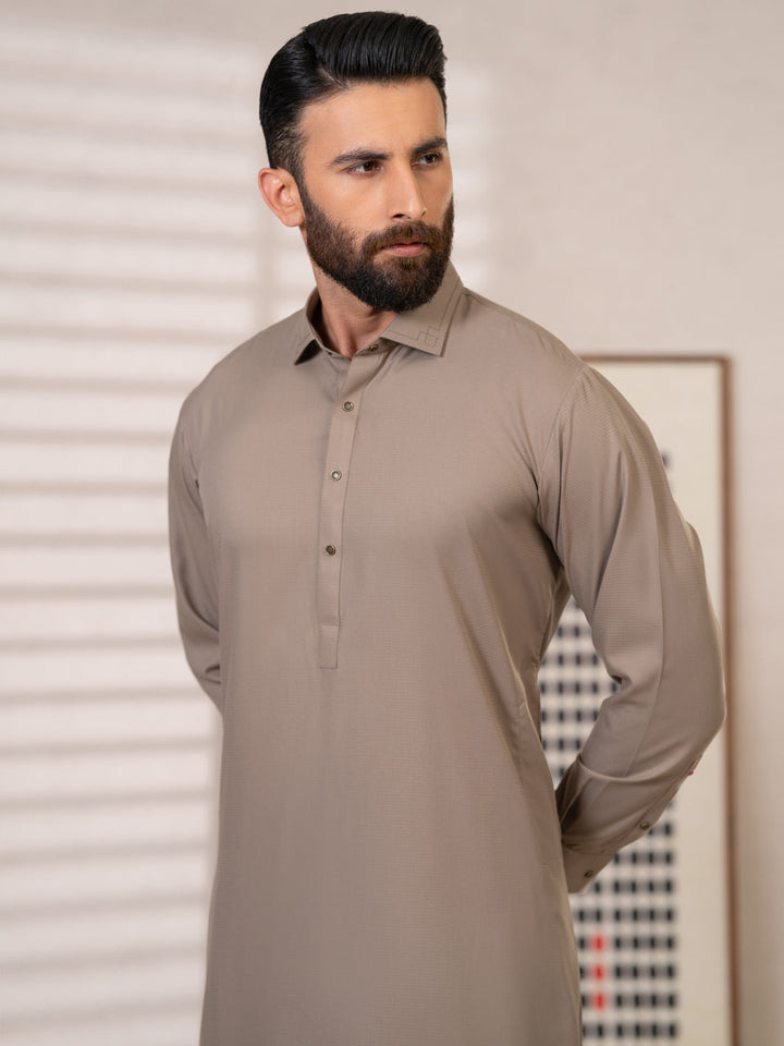Brown Shalwar Kameez - Almirah