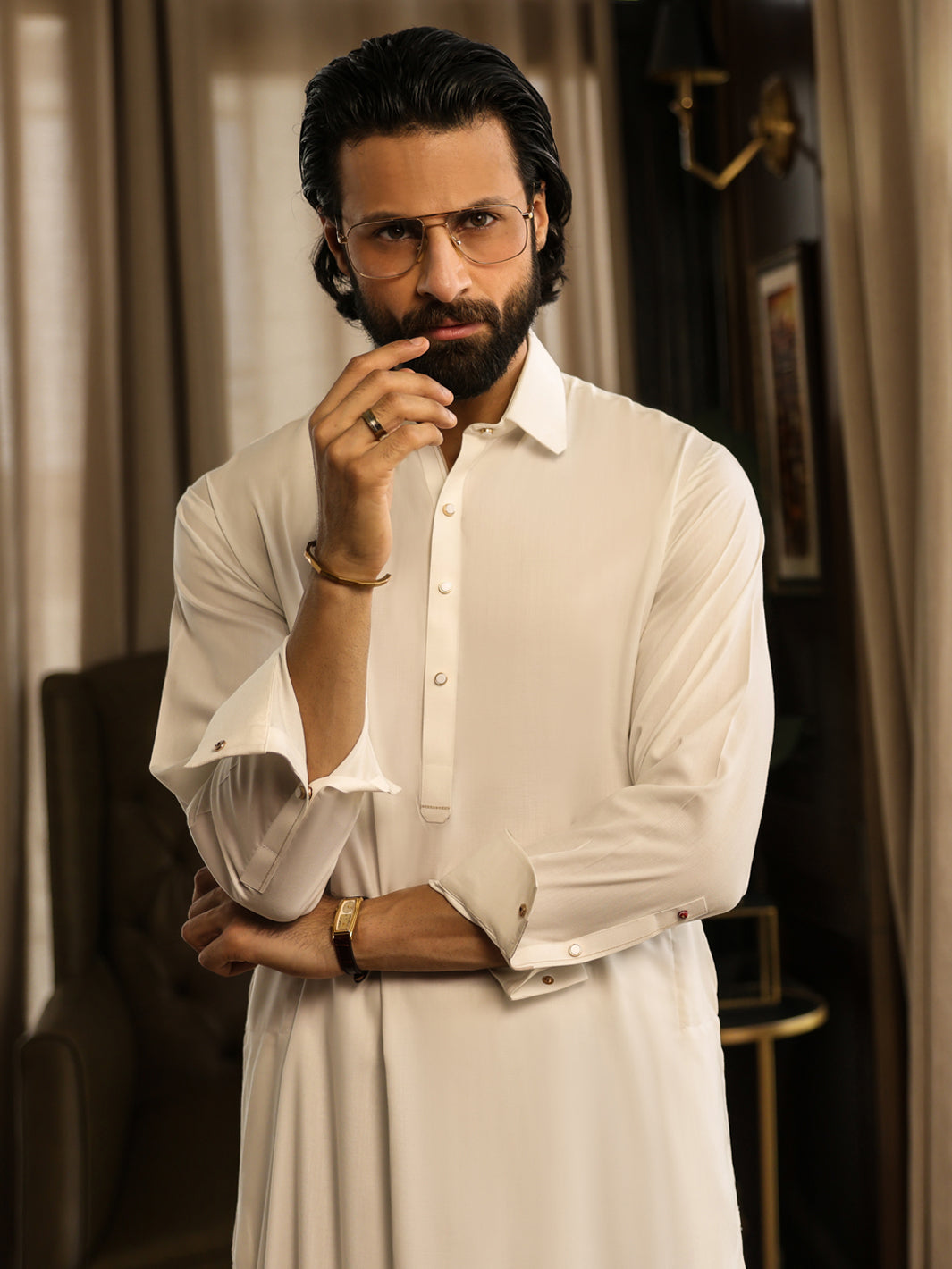 White Shalwar Kameez - Almirah