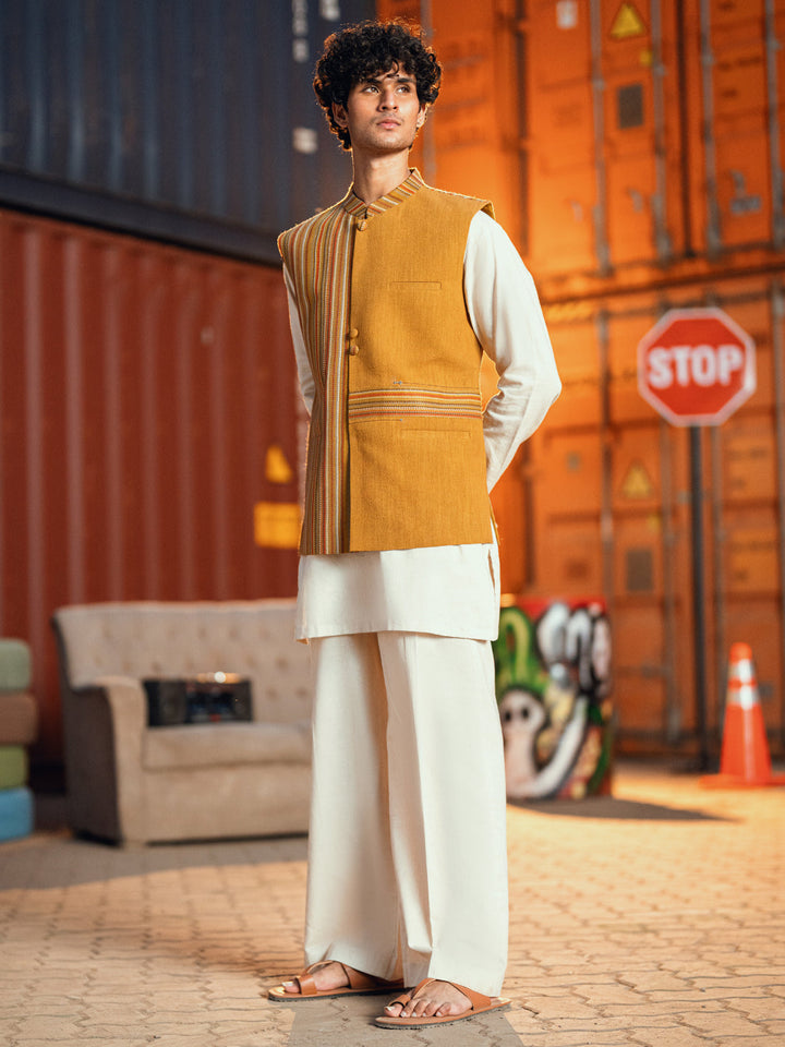 Mustard Waist Coat - Almirah