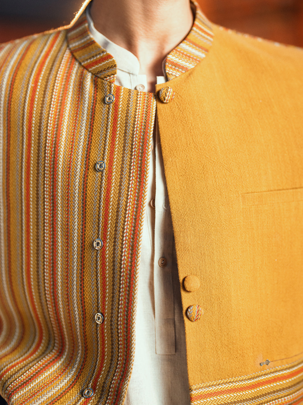 Mustard Waist Coat - Almirah