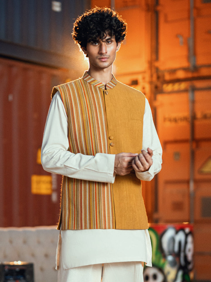 Mustard Waist Coat - Almirah