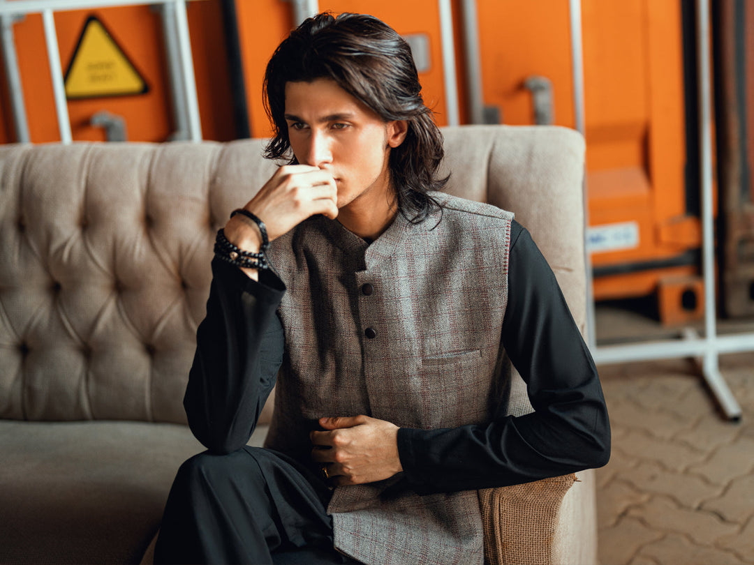 Grey Waist Coat - Almirah