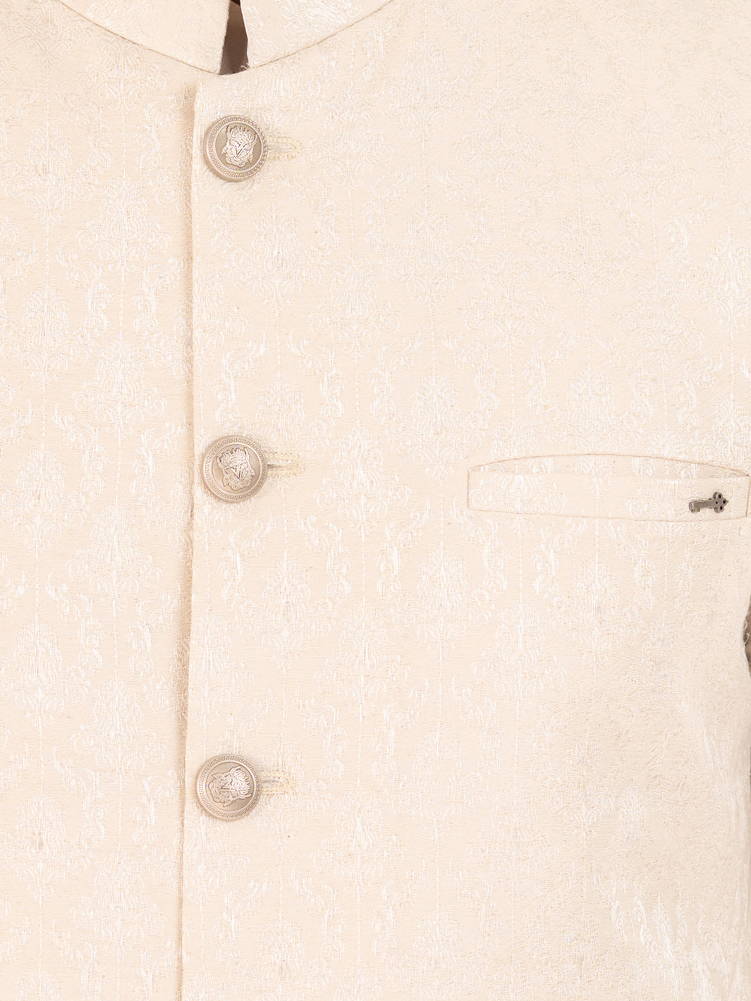 Blended White Waist Coat - Almirah