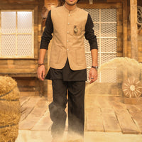 Blended Fawn Waist Coat - Almirah