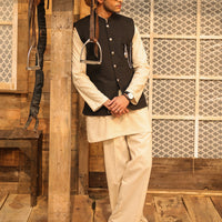 Blended Black Waist Coat - Almirah