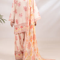 Peach Stitched Suit - Almirah