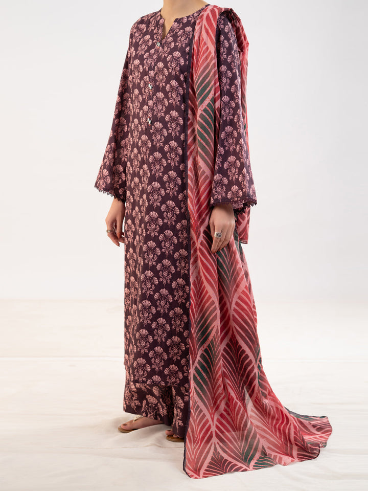 Maroon Stitched Suit - Almirah